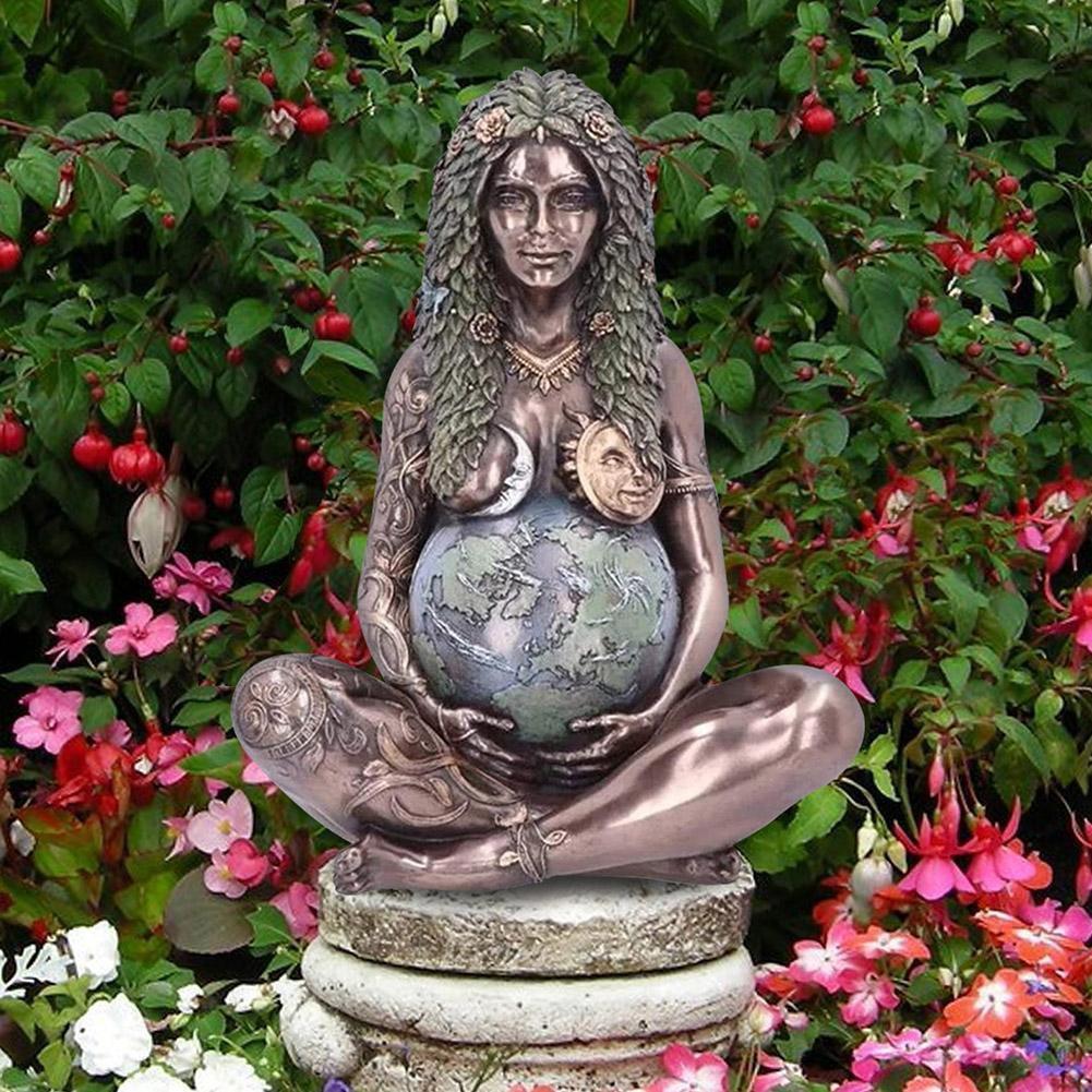 Статуя Матери-Земли Ghia, фигурка Матери-Земли, садовый орнамент, уличный декор