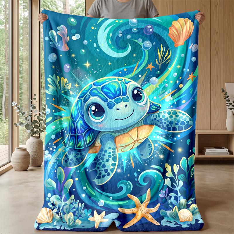 Ocean Adventure Map Theme blanket Lightweight Warm Flannel Blanket Decorative Throw Blanket for Home Decoration