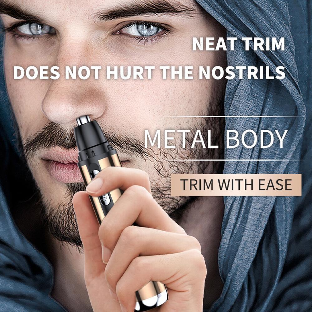 Removal Nose Hair Trimmer Electric Rechargeable Sliding ON/OFF Switch