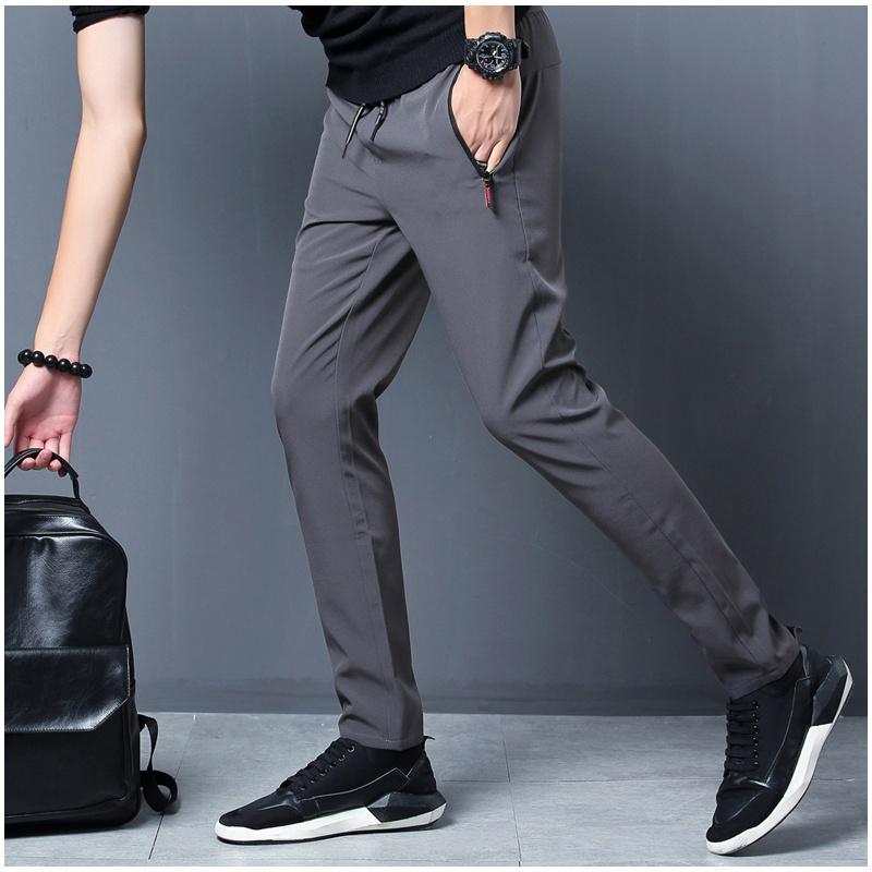 Мужские брюки размера плюс 5XL, повседневные быстросохнущие спортивные штаны для фитнеса, дышащие тонкие эластичные брюки, мужские брюки