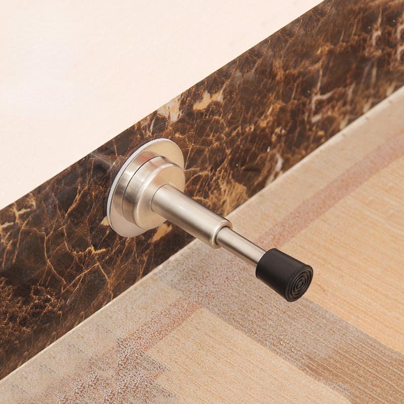 Дверной стопор из нержавеющей стали Гидравлический буферный демпфер без удара Защитная стена Настенный резиновый дверной стопор Дверная фурнитура