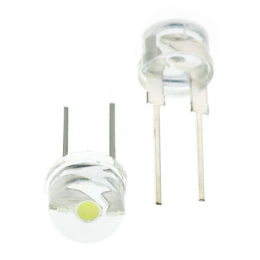 Угол 10 шт. Сделай сам Огни Светодиодная лампа F8 8 мм 0,5 Вт Светодиоды-соломенная шляпа Излучающий диод Ламповые бусины