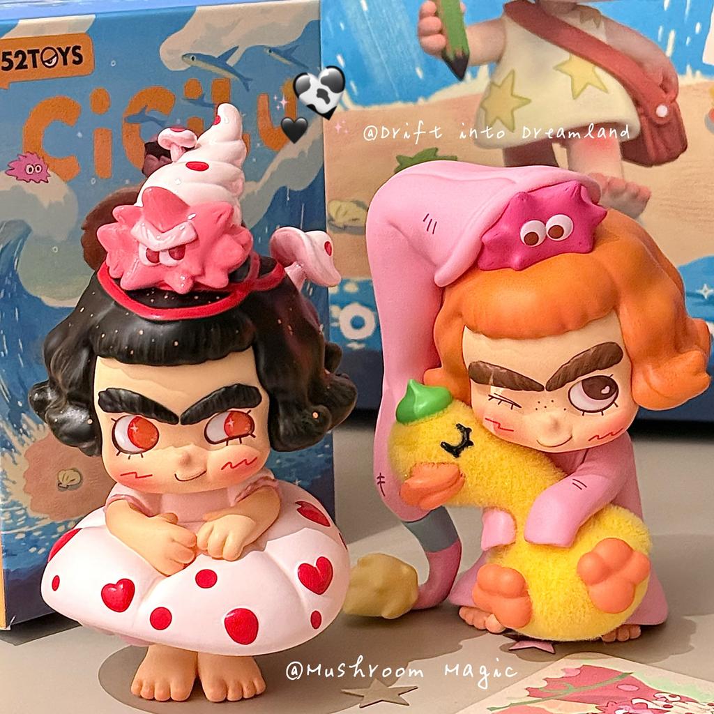 Новая серия слепых коробок 52TOYS Cicilu Ocean Messenger Милая кукла Cicilu Декорация для корпуса настольного компьютера Подарок-сюрприз Игрушки