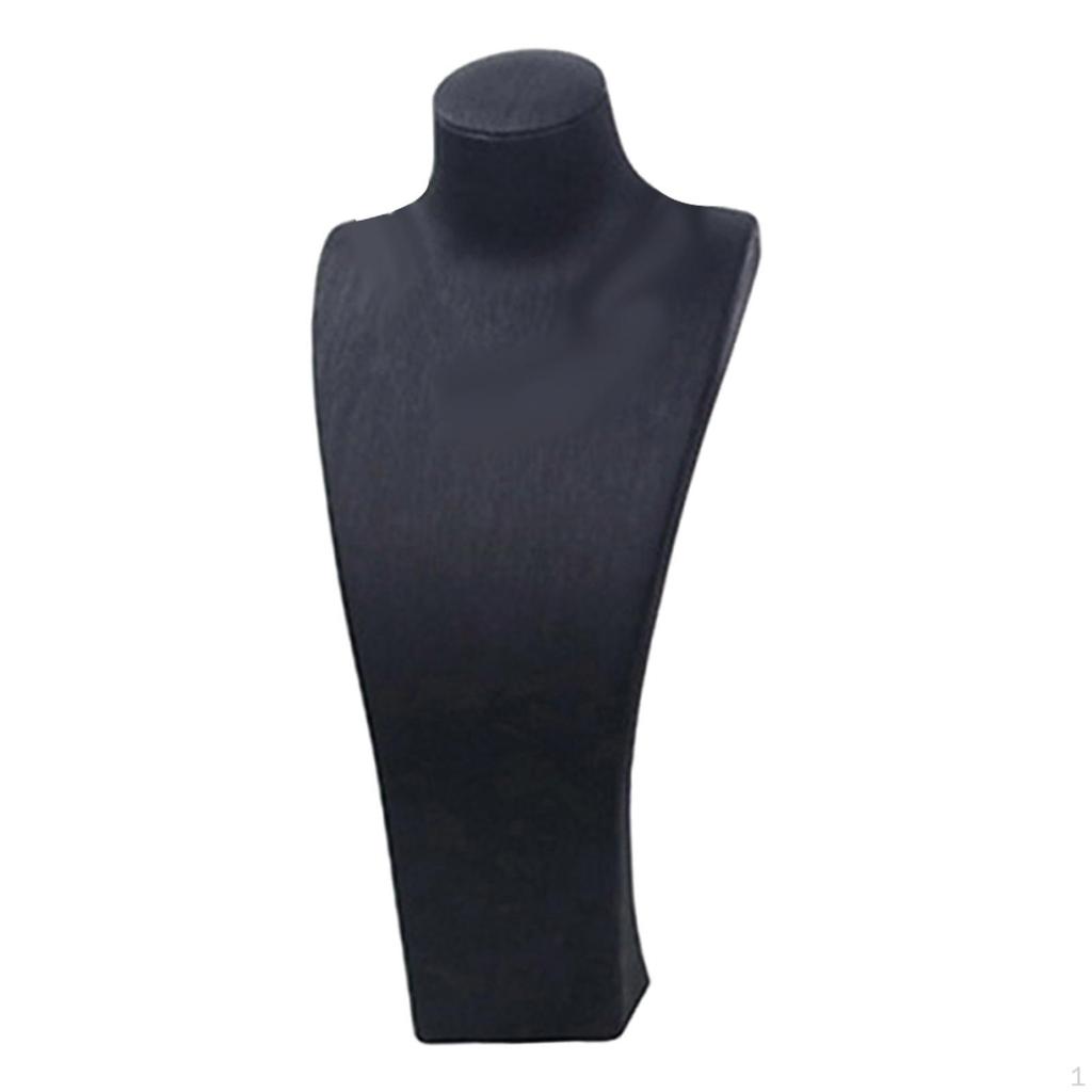 Элегантная подставка для ожерелий, дисплей для ювелирных изделий из ПУ кожи, ретро манекен-бюст, настольное хранение