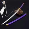26cm Bleach Mini Tensa Zangetsu Sword Keychain for Fans Anime Peripherals Kurosaki Ichigo Metal Mask Pendant Keychain Gifts