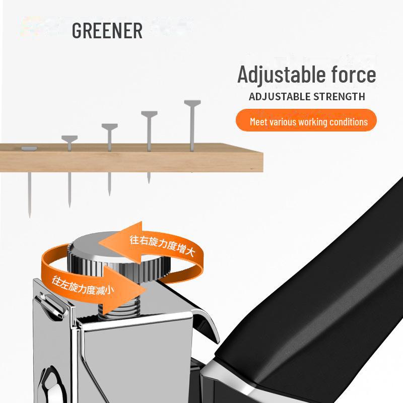 Ручной гвоздезабивной пистолет для деревообработки Green Forest: Специальная дверь и степлер для домашней масляной живописи