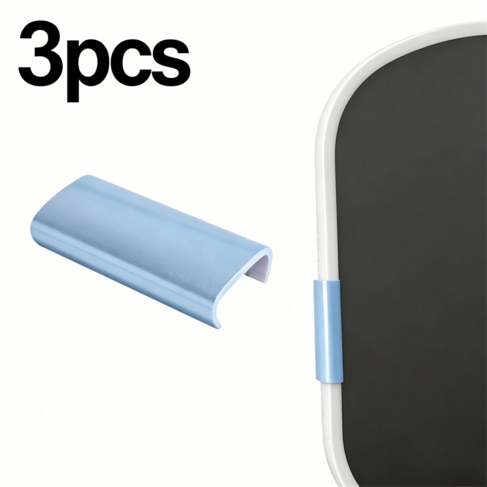 3Pcs Decorative Colorful Pickleball Paddle Edge Protector Weighted Edge Protector Paddle Protection