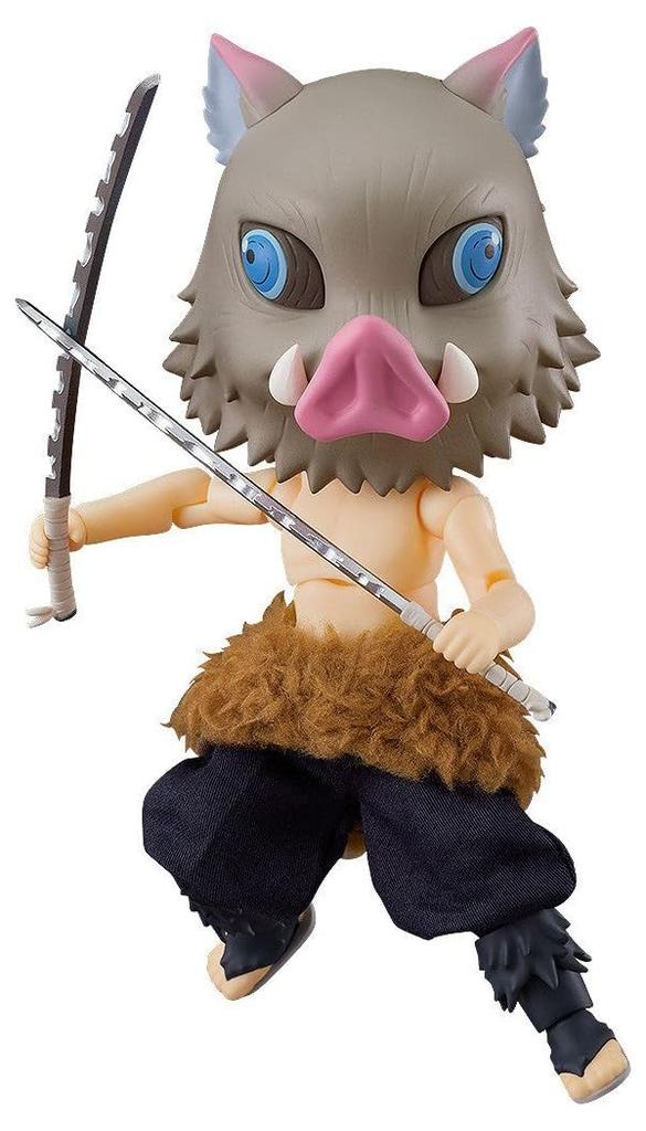 Nendoroid Doll Demon Kimetsu no Yaiba Hashibira Inosuke Plastic Painted Movable Figure G12671 Slayer Non-Scale