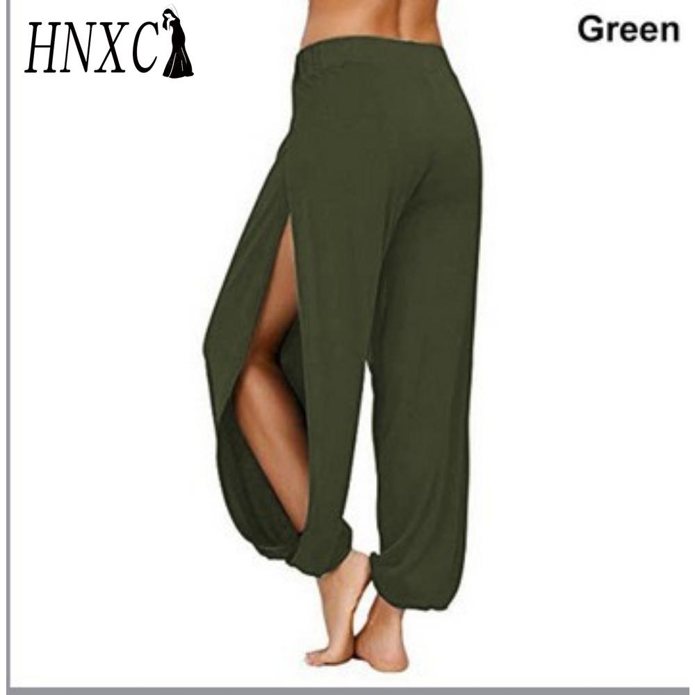HNXC Женские модные повседневные брюки и капри с однотонным принтом