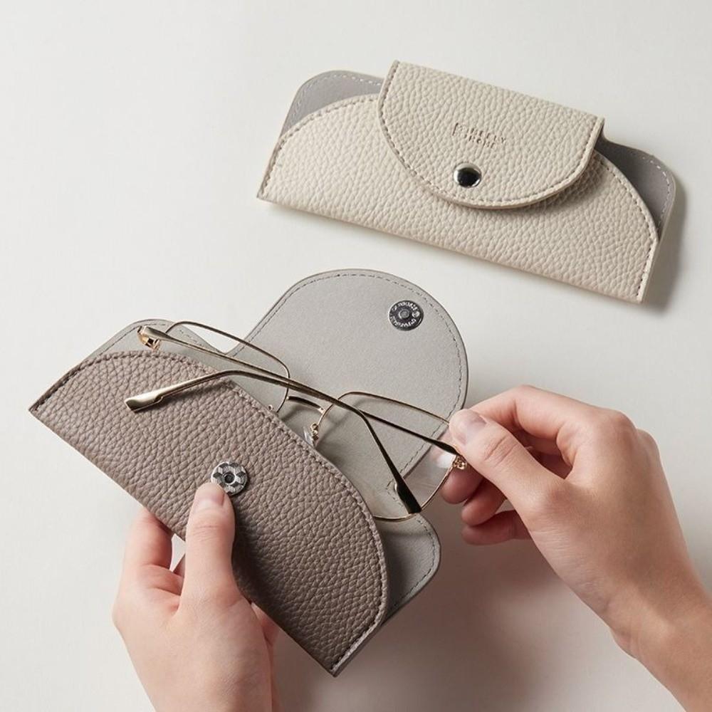 PU Leather Glasses Storage Bag Waterproof Reading Glasses Pouch Glasses Sleeve Eyewear Accessories
