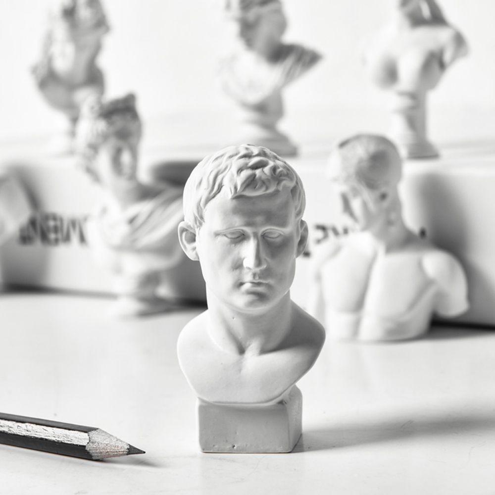 Desktop Ornament Greek Mythology Figurine Plaster Bust Statue Gypsum Portraits Famous Sculpture
