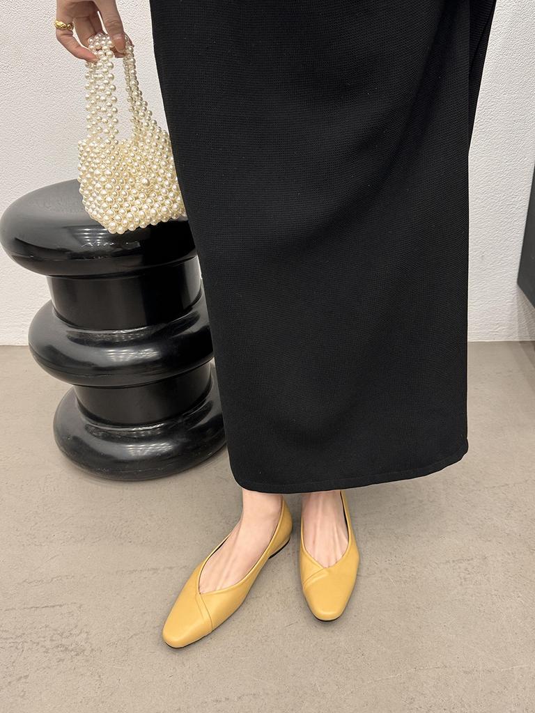 Мода Повседневные Женские Лоферы Осенние Туфли На Низком Каблуке Черные Бежевые Коричневые Желтые Повседневные Шлепанцы Мюли Обувь Женские Мюли Ballte Dance