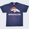 Винтажная футболка Denver Broncos 90-х годов Logo 7 - Синяя футболка NFL Football - С большим логотипом, напечатанным на лицевой стороне - Мужской размер : Средний - БЕСПЛАТНАЯ ДОСТАВКА