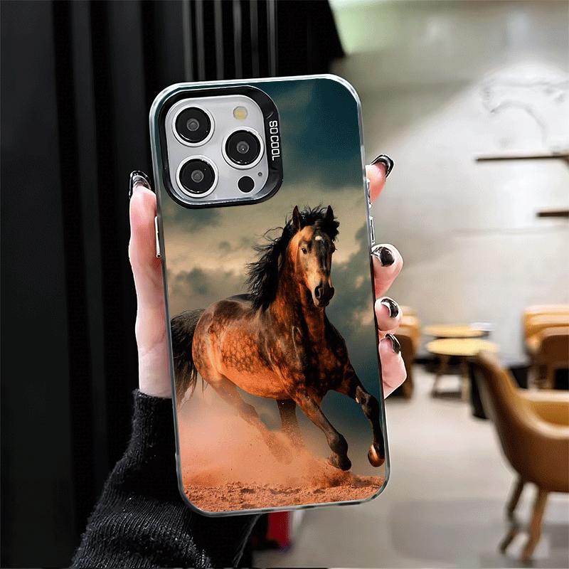 Ферганская Лошадь Животное Ударопрочный Чехол для Телефона для iPhone 17 Air 16 16E 15 Pro Max 14 Plus 13 Mini 12 Задняя Крышка Противоударный Fundas