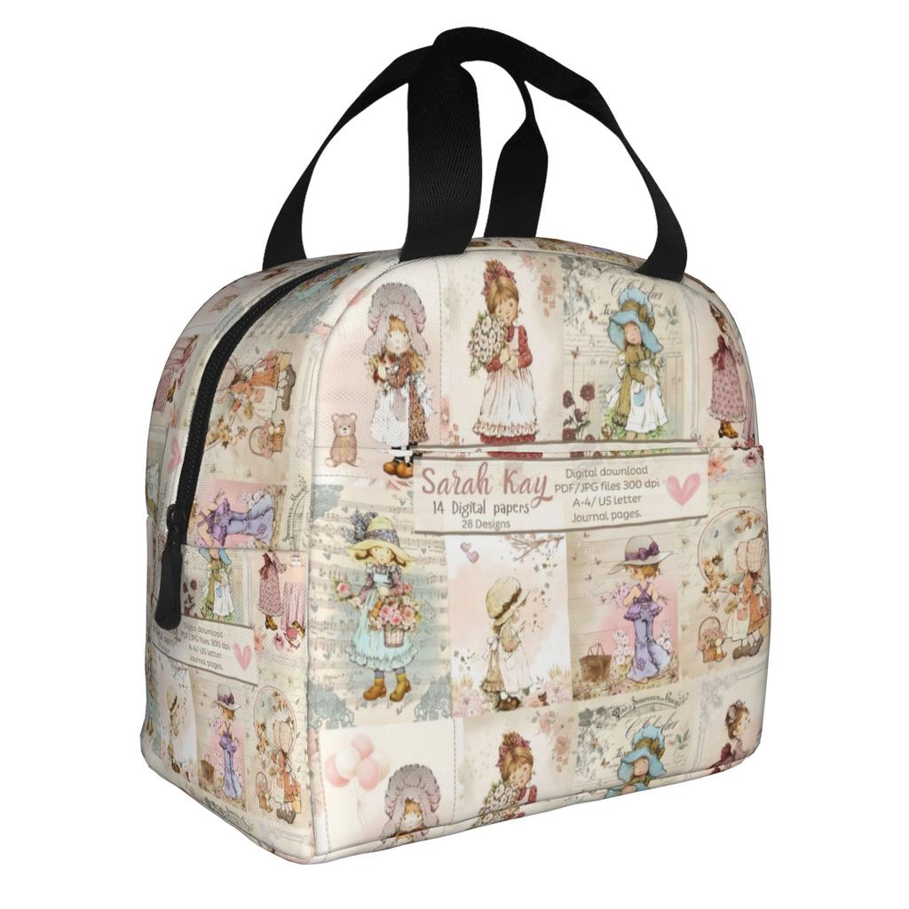 Cartoon S-Sarahs K-Kays Lunch Bag Men Women Kawaii Girl Cooler Thermal Insulated Lunch Boxes for Adult Office