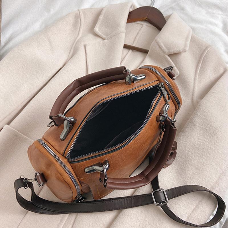 Роскошная женская сумка с цветочным кулоном, сумка через плечо из плутониевой кожи, модная сумка через плечо, элегантная сумка Boston