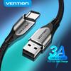 Vention USB Type C кабель 3A нейлоновый кабель для быстрой зарядки USB Type-C для передачи данных для Xiaomi Samsung S10 S9 Huawei P30 USB C зарядное устройство провод