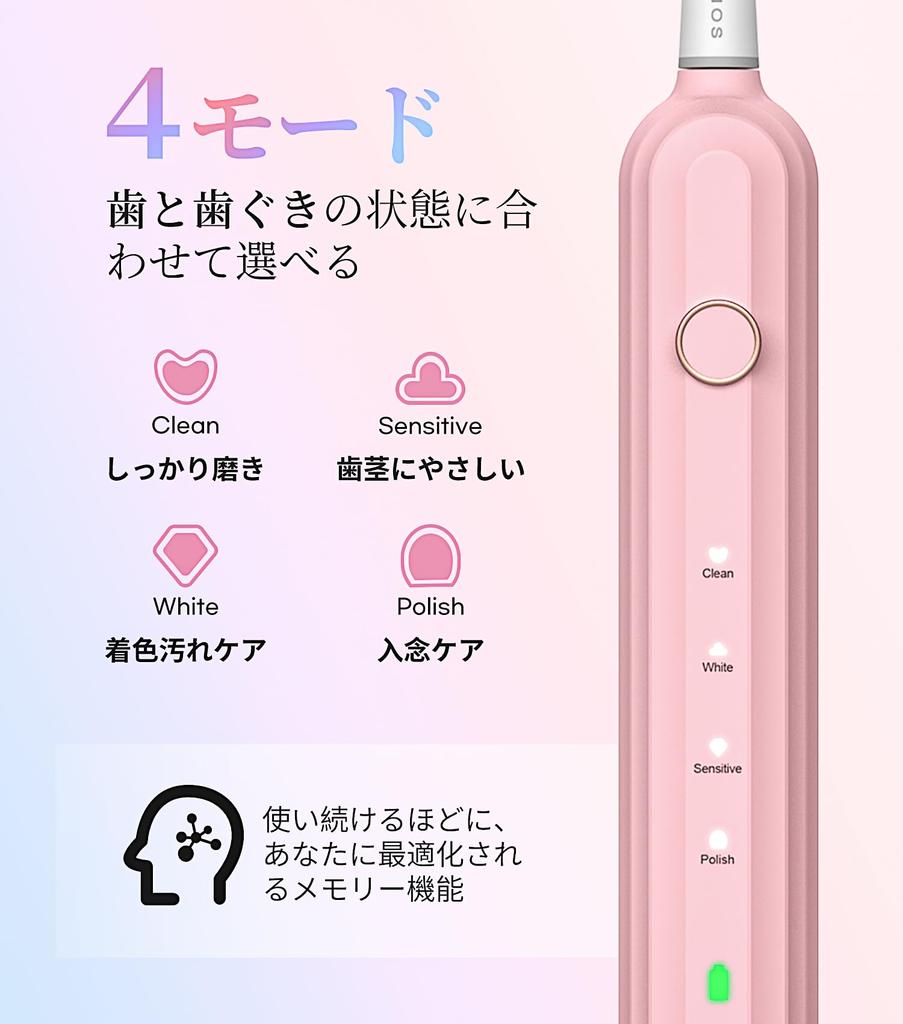 Epeios Electric Toothbrush of the Appliance Best Buy Award for 2025 Consecutive Hall of Sonic Electric 2 Brush IPX7 Birthday Pink [Winner "Home
