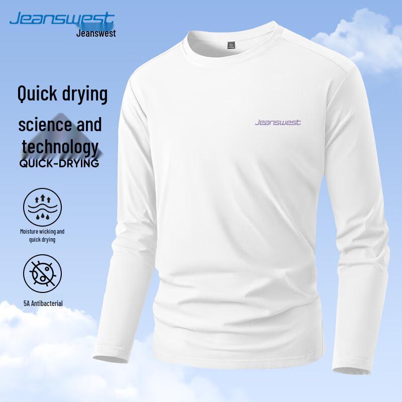 Мужская футболка с длинным рукавом Jeanswest UPF50+ Быстросохнущая