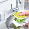 1 шт. U-образная двусторонняя щетка для чистки двусторонняя щетка для чистки кухонной утвари, ножей и ложек
