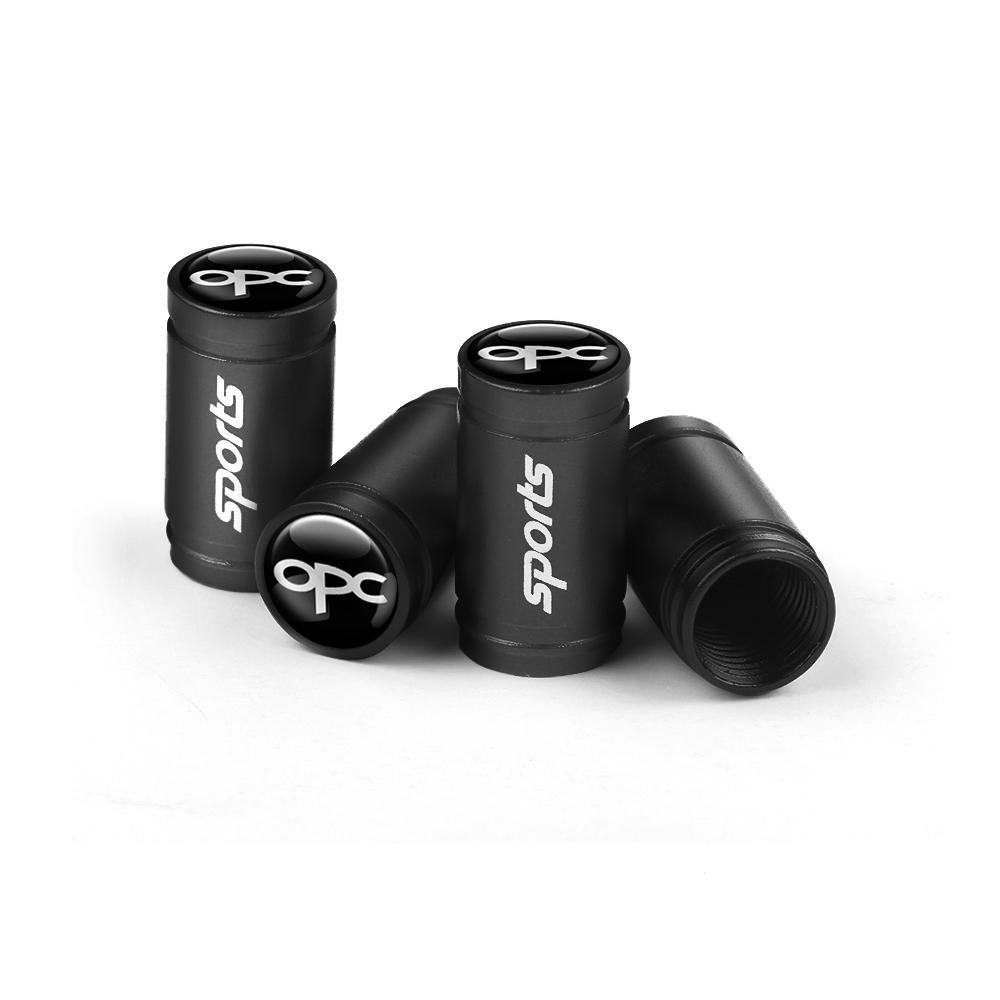 AAAYT1 4pcs Metal Badges Car Wheel Tire Valve Caps Covers Auto Accessories For Opel Mokka Corsa Meriva Zafira Astra J H G Car Valve Cap