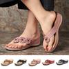 Summer Women Sandals Flower Wedge Ladies Open Toe Casual Shoes Platform Flip Flops Wedge Slides Beach Shoes Woman Sandalia