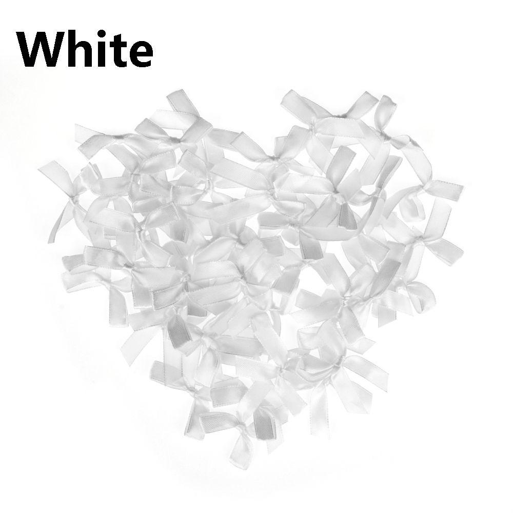 100 шт./набор Маленькие аппликации для головных уборов Ручной работы Атласный бант Свадебное украшение DIY Ремесло Шитье