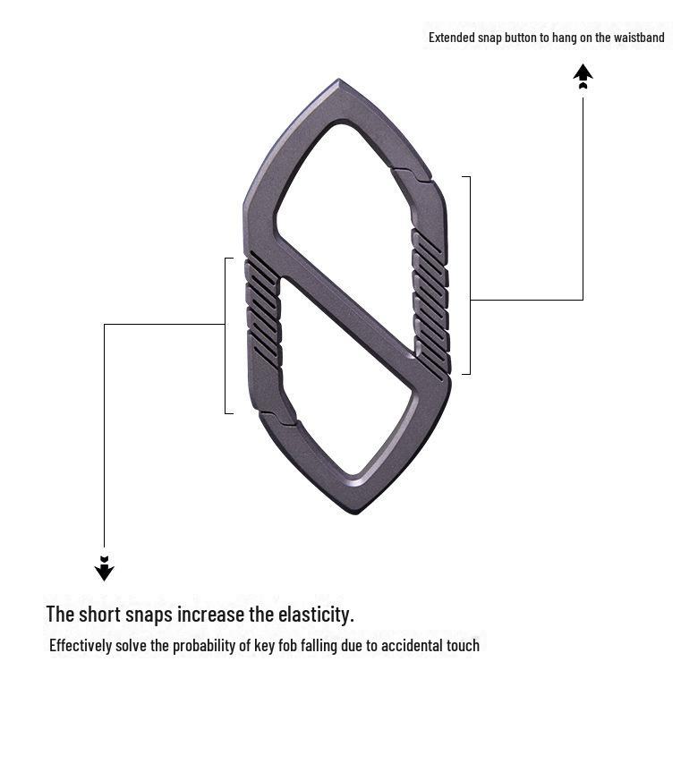 Мужской высококачественный брелок-подвеска из титанового сплава