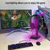 USB RGB Gaming Headset Stand with 3.5mm Jack and Multi-function Display