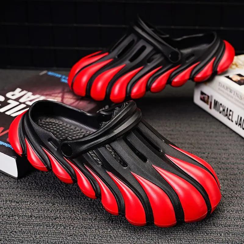 Обувь для улицы Hole Shoes Летние сандалии Man Trend 2024 Тапочки для мужчин в корейском стиле Низкая цена Дешевые дизайнерские роскошные повседневные распродажа