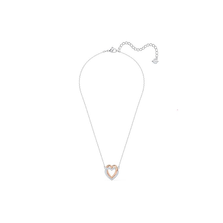 Swarovski Swa Infinity Двойное Сердце Ожерелье Женское ожерелье 5518868