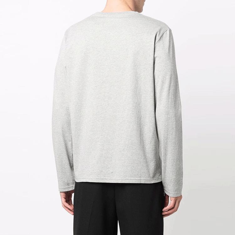 Polo Ralph Lauren Logo Embroidered Crew Neck Long Sleeve T-Shirt Men Tops Gray 714844759-003