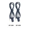 Car USB Cable Adapter Stereo 2pcs 75CM Accessories Connector