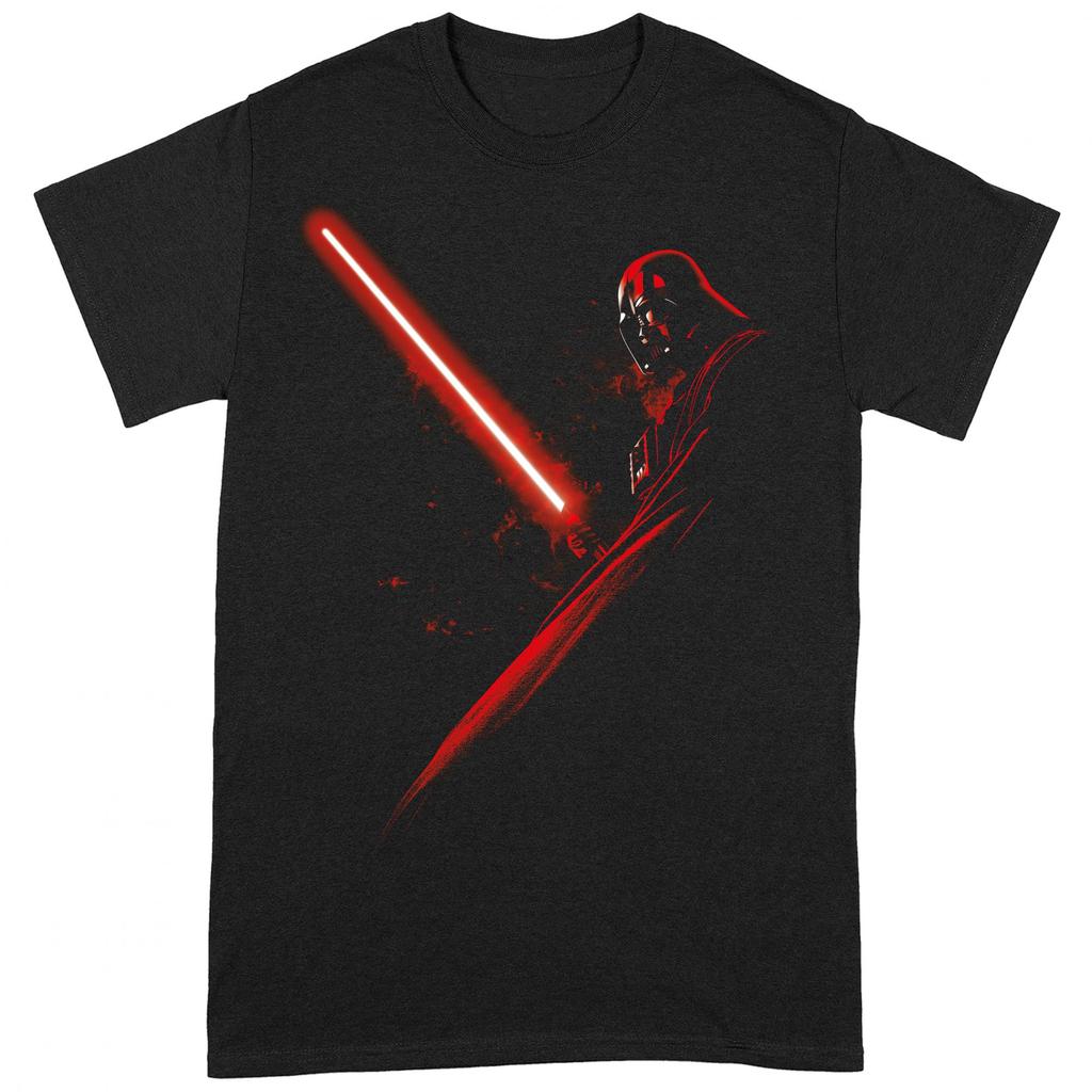 STAR WARS Унисекс футболка для взрослых с Дартом Вейдером и световым мечом