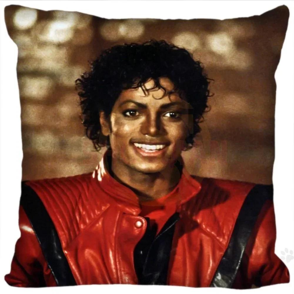 Наволочки с изображением суперзвезды Майкла Джексона, квадратные, на молнии, модные, наволочки с изображением суперзвезды Майкла Джексона, 20x20 см, 35x35 см, 40x40 см, прямая поставка