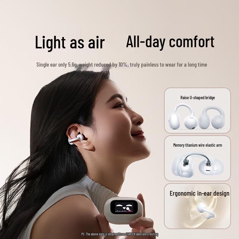 Ugreen S6 Клипсы-наушники Bluetooth с костной проводимостью