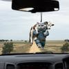 2D подвесное украшение для автомобиля с котом, фестиваль Хэллоуина, авто зеркало заднего вида, тыква, волшебник, котенок, животное, акриловый подвесной орнамент, кулон