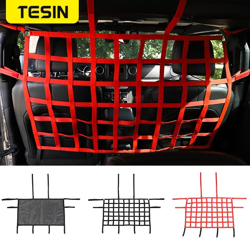 Изолирующая сетка на заднее сиденье автомобиля, 2/4 двери, барьер для заднего сиденья автомобиля, разделительная сетка для собаки, для Jeep Wrangler JK JL JT