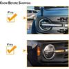 YOCTM Защитная накладка на фару для Ford Bronco | Глянцевая декоративная накладка на переднюю фару подходит для Bronco Off-Road SUV 2021 2022 2023 2024 2025 Внешний вид