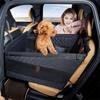Car pet pad, rear single seat car pad, bottom with hard belt net dog blue child waterproof and anti-dirty dog pad