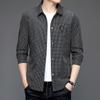 Весенние и осенние мужские куртки, новая молодежная корейская модная клетчатая куртка с лацканами, тонкая пуговица, трендовая мужская одежда