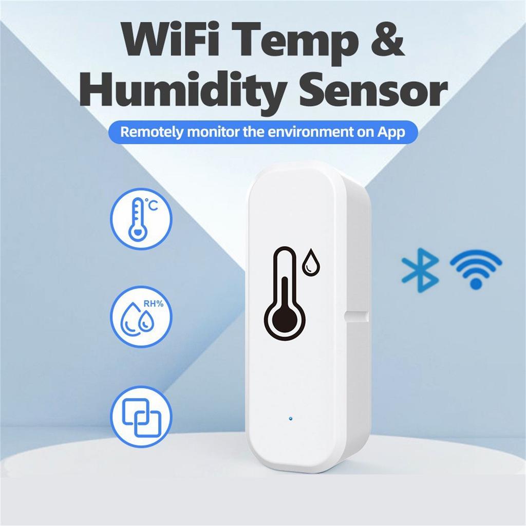 Wifi Bluetooth Temperature And Humidity Detector Indoor Wireless Temperature And Humidity