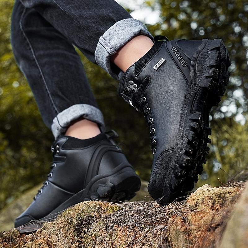 36-47 зимние мужские высокие кроссовки для активного отдыха из бархата женские походные ботинки большого размера с мехом теплые походные ботинки весна/осень