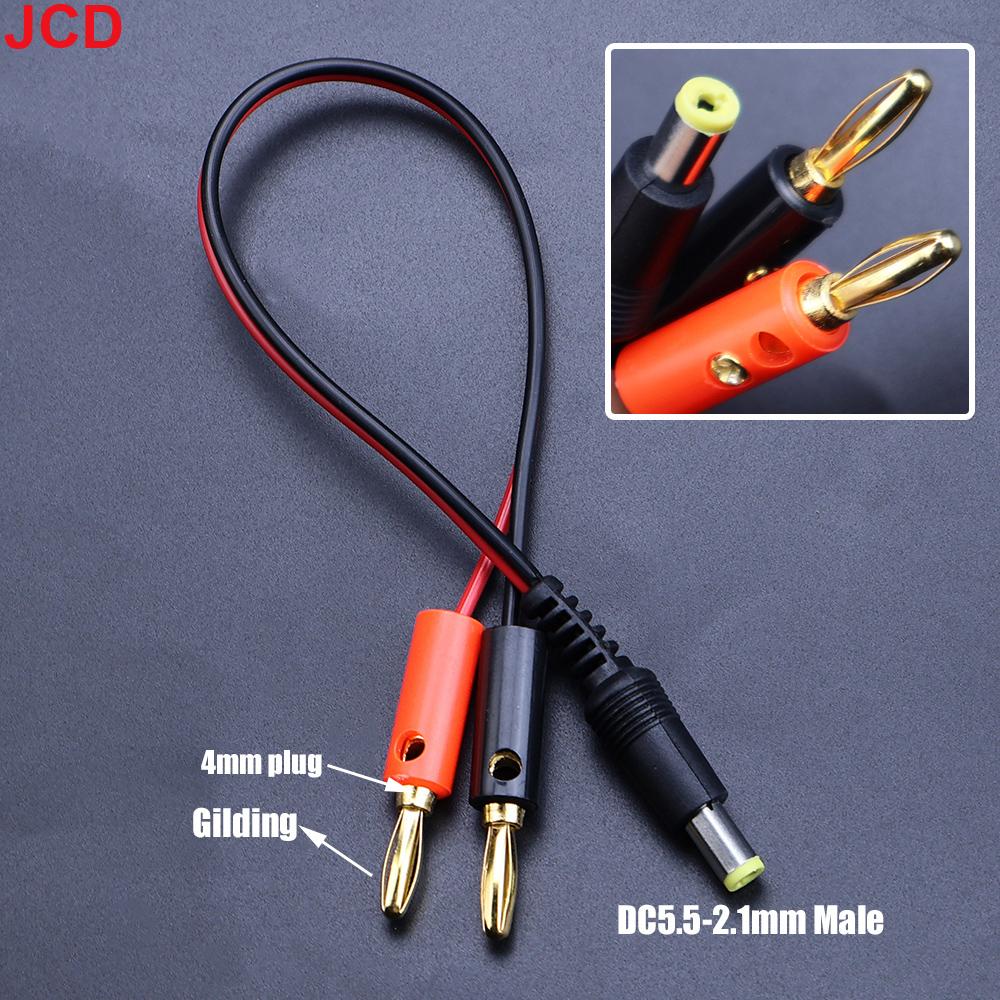 JCD DC 5.5 x 2.1/2.5MM Штекер на 4MM Банановый Штекер Провод Кабель-адаптер питания DC Разъем типа "пистолет" для фонаря