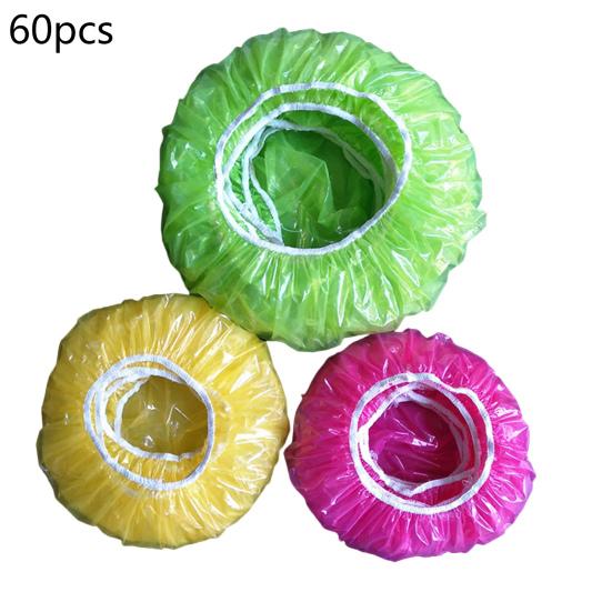Excellent Eco-friendly Good Airtightness PET Colorful Stretch Wrap Bowl Covers Food Storage Covers for Restaurant Elastic Food Covers