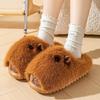 Cute Capybara Plush Winter Slippers