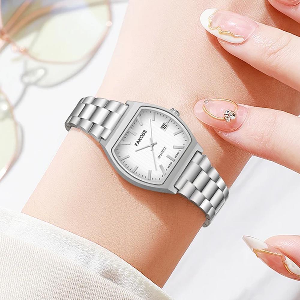 Elegant Watches For Women Waterproof Luminous Date Week Ladies Watch Quartz Stainless Steel Woman's Fashion Wristwatch