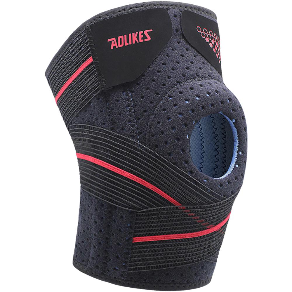 1pc Knee Pad Sleeve Thermal Knit Compression Leg Support Bandage Protector For Running Jogging