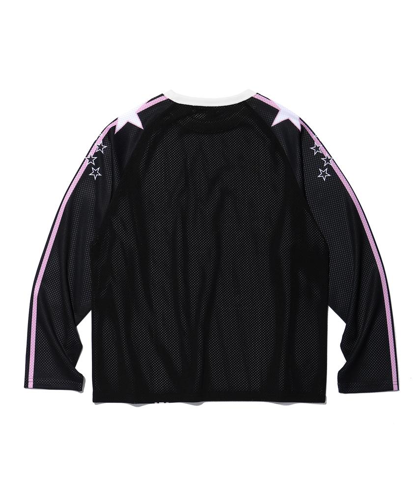 YOUHEE Youhee Mesh Long Sleeve Black