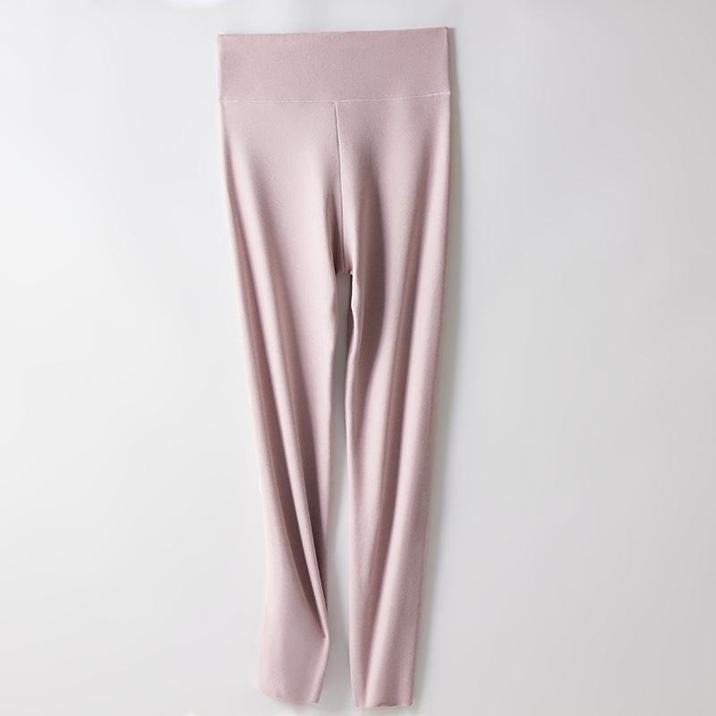 Women's Seamless High Waist Double-Sided Velvet Warm Trousers – Self-Heating, Plus Size, Autumn/Winter.
